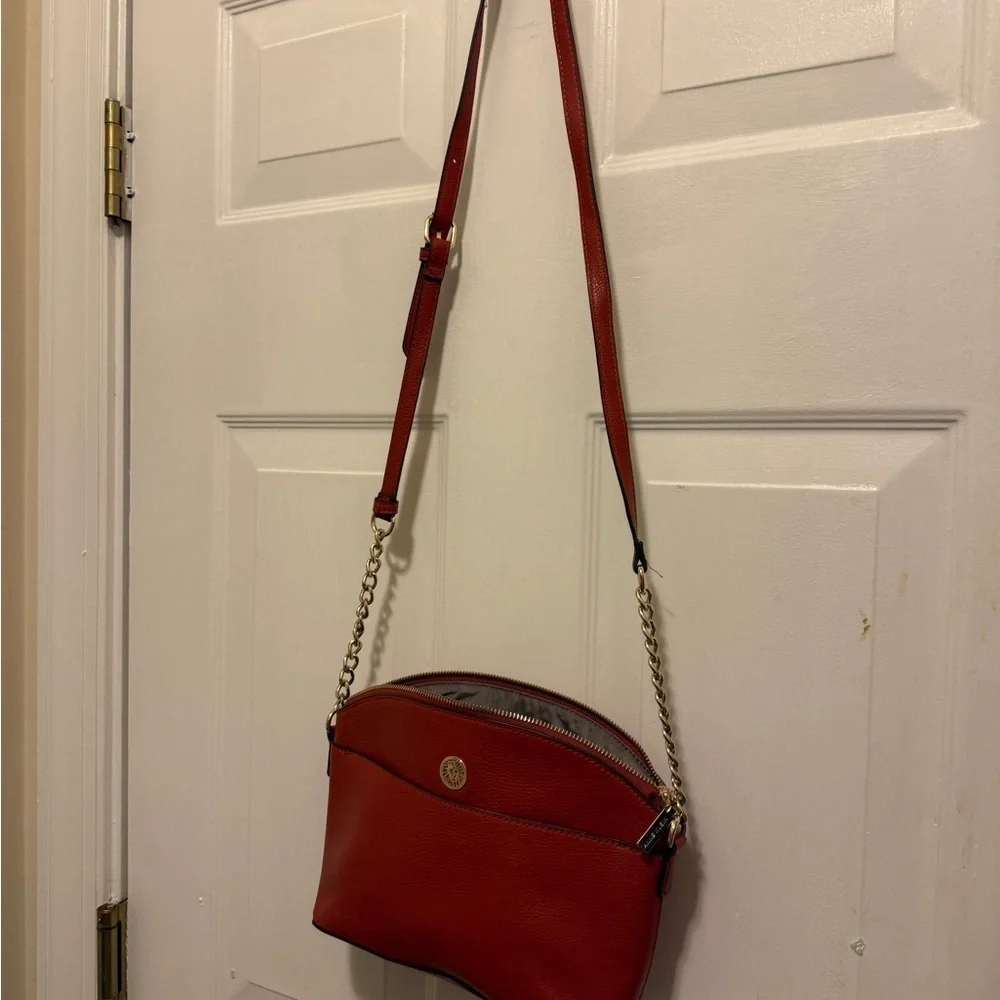 Anne Kline Elegant Red Crossbody Bag